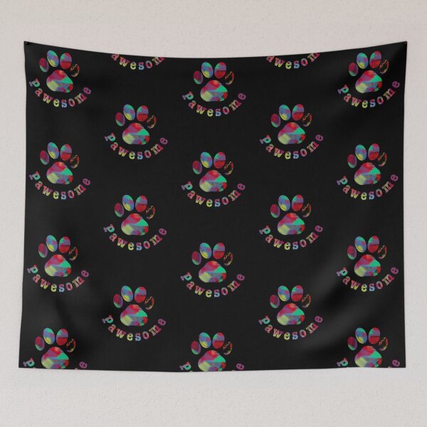 Item preview, Pawesome For Animal Lovers with Bright Reds Greens and Yellow designed and sold by AMSonArt.