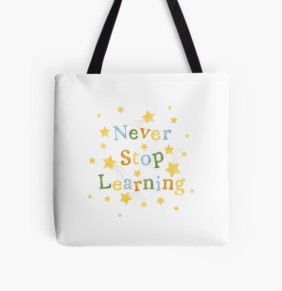 Item preview, Never Stop Learning designed and sold by lovelettered.