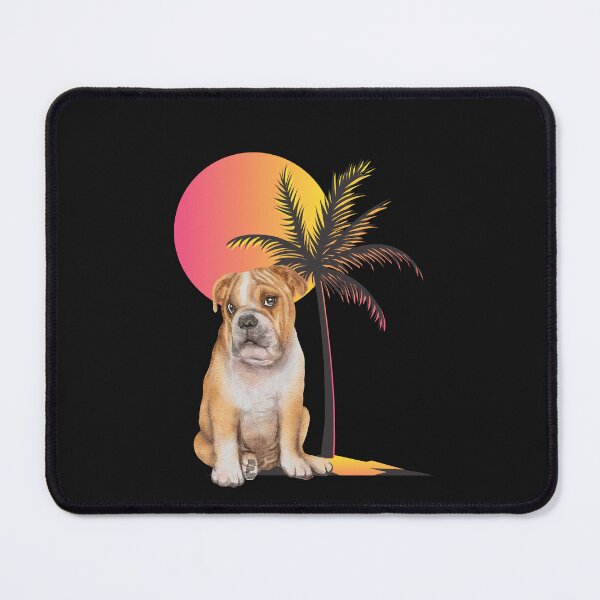 Item preview, Dog Sunset Palm Tree designed and sold by HappyLifeCreate.