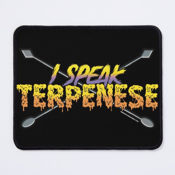 Item preview, I speak Terpenese Young Terps yellow and purple Gradient Terpene Dab Art designed and sold by YomeHayin.