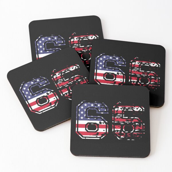 Item preview, 66 American football number USA sixty-six designed and sold by Proud Pro Gifts.