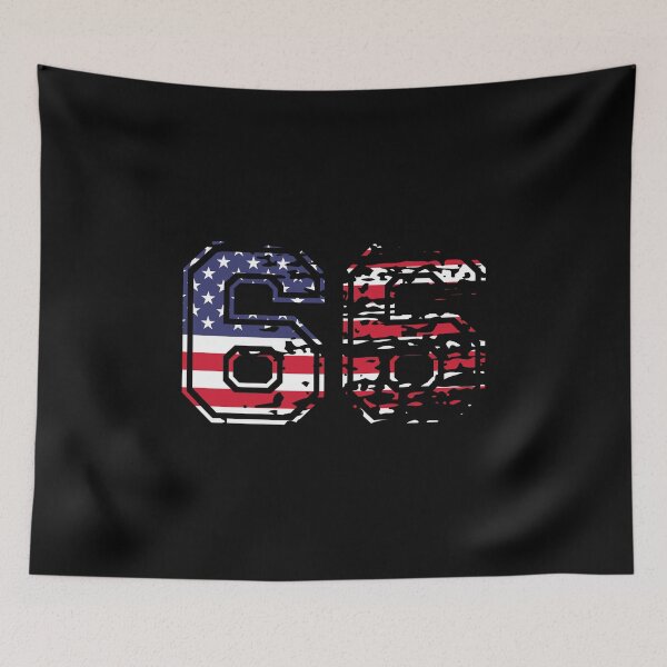 Item preview, 66 American football number USA sixty-six designed and sold by Proud Pro Gifts.