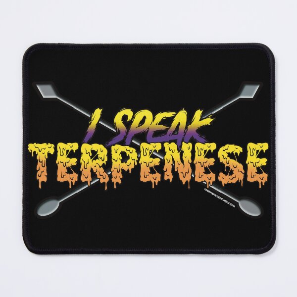 Item preview, I speak Terpenese Young Terps yellow and purple Gradient Terpene Dab Art designed and sold by YomeHayin.