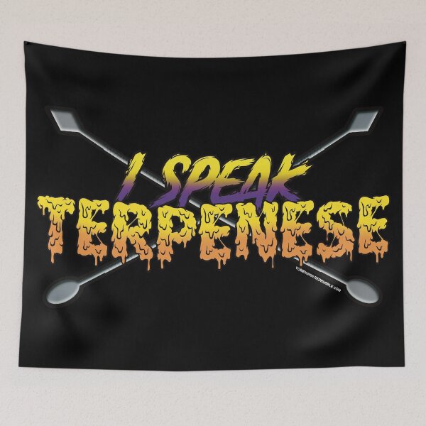 Item preview, I speak Terpenese Young Terps yellow and purple Gradient Terpene Dab Art designed and sold by YomeHayin.