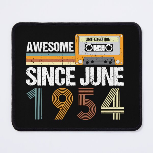 Item preview, Awesome Since June 1954 | vintage 1954 birthday | 68st Birthday Gift designed and sold by AMINE ★★★★★.