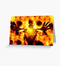 Burn Greeting Card