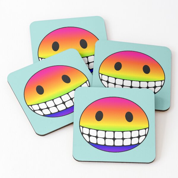 Item preview, Smile Wide Rainbow Smiley Face designed and sold by RawSunArt.