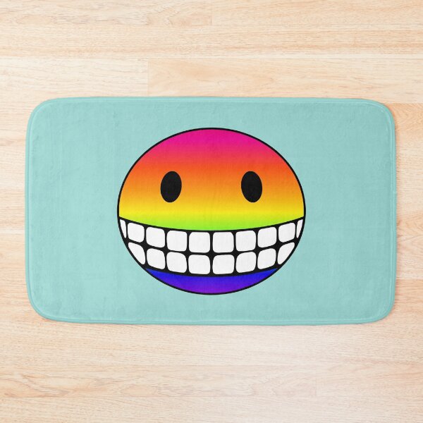 Item preview, Smile Wide Rainbow Smiley Face designed and sold by RawSunArt.