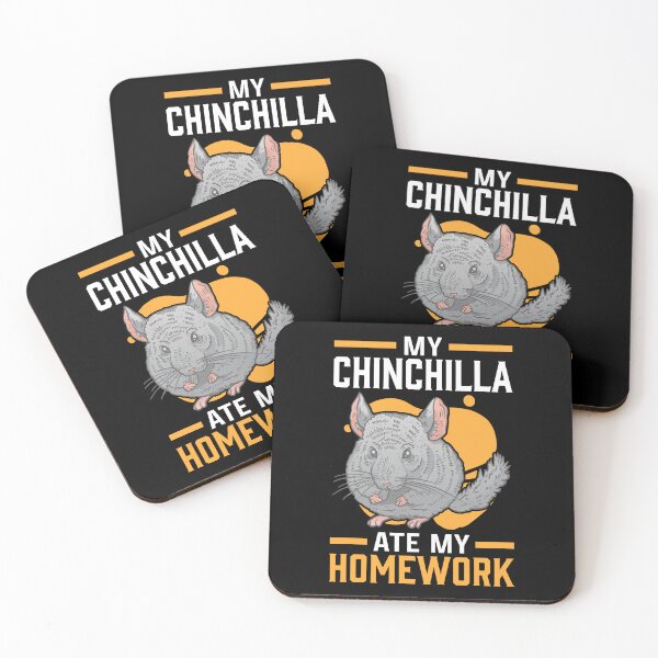 Item preview, Chinchillas doing homework eaten dust bunnies designed and sold by madgrfx.