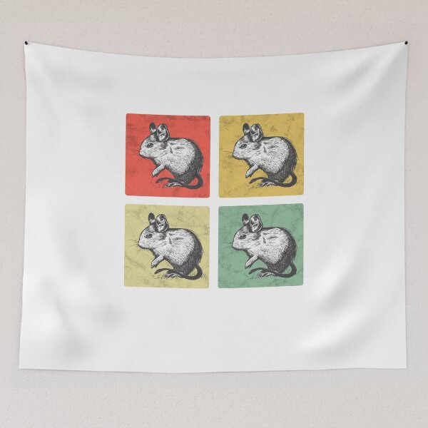 Item preview, Degu Vintage Chilean Rodent Degu designed and sold by madgrfx.