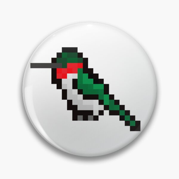 Item preview, Ruby-throated Hummingbird Pixel Art designed and sold by holfinak.
