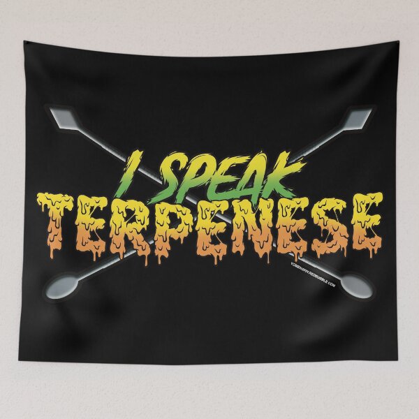 Item preview, I speak Terpenese Young Terps yellow and green Gradient Terpene Dab Art designed and sold by YomeHayin.