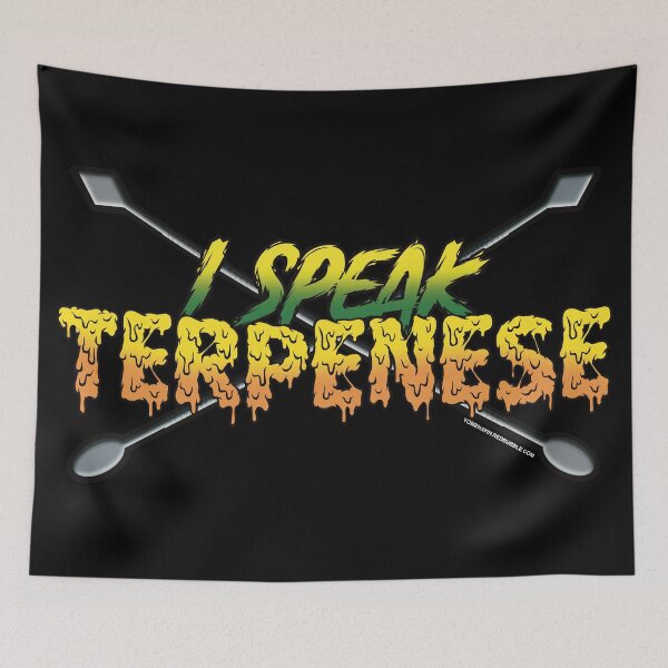 Item preview, I speak Terpenese Young Terps yellow and green Gradient Terpene Dab Art designed and sold by YomeHayin.