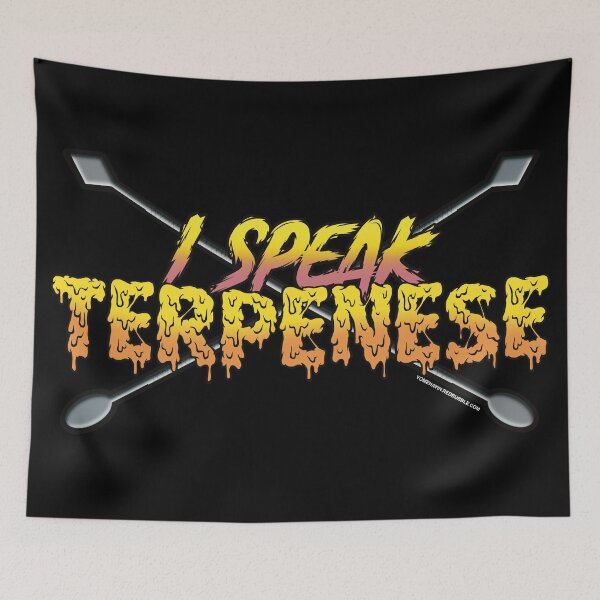 Item preview, I speak Terpenese Young Terps yellow and pink Gradient Terpene Dab Art designed and sold by YomeHayin.