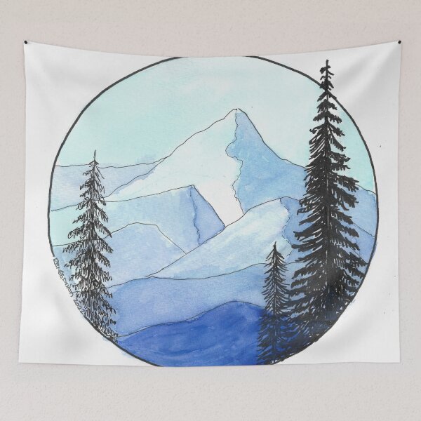 Item preview, Blue Mountains  designed and sold by ReneeDixonArt.