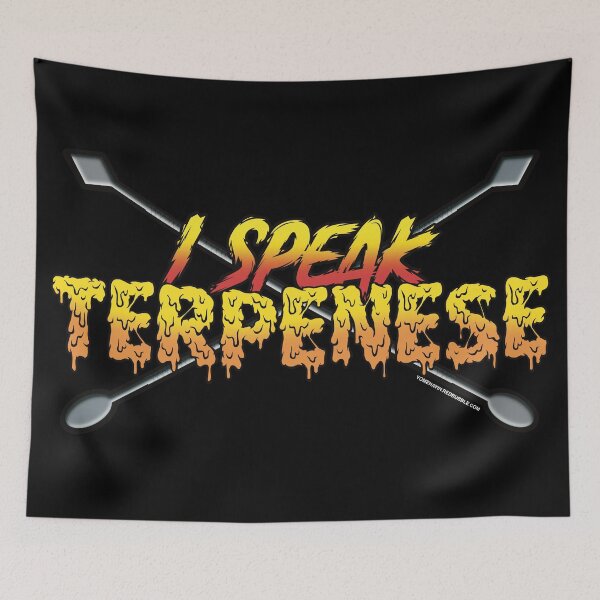 Item preview, I speak Terpenese Young Terps yellow and red Gradient Terpene Dab Art designed and sold by YomeHayin.