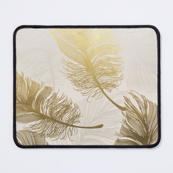 Item preview, Gold palm leaf, feather pattern design designed and sold by Emily Roberts.