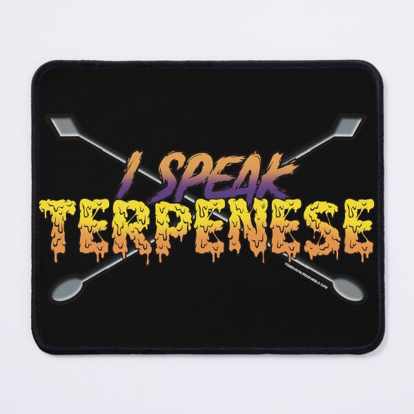 Item preview, I speak Terpenese Young Terps orange and purple Gradient Terpene Dab Art designed and sold by YomeHayin.