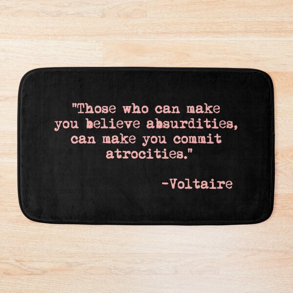 Item preview, Those who can make you believe absurdities... - Voltaire (pink) designed and sold by Thelittlelord.