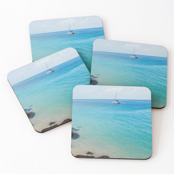 Item preview, Boats in the Caribbean Ocean St Maarten Island  designed and sold by sjohnson70.