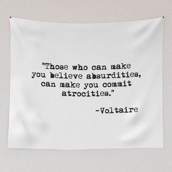 Item preview, Those who can make you believe absurdities... - Voltaire (black) designed and sold by Thelittlelord.