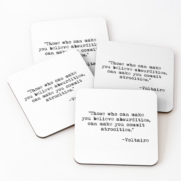 Item preview, Those who can make you believe absurdities... - Voltaire (black) designed and sold by Thelittlelord.