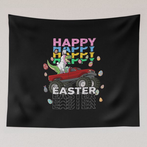 Item preview, Easter Day T Rex Dino Riding A Monster Truck Boys Girls Kids designed and sold by Open  Space.