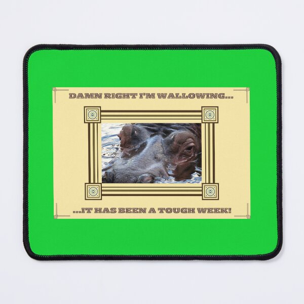 Item preview, Wallowing Hippo Funny Design designed and sold by CoyoteGifts.
