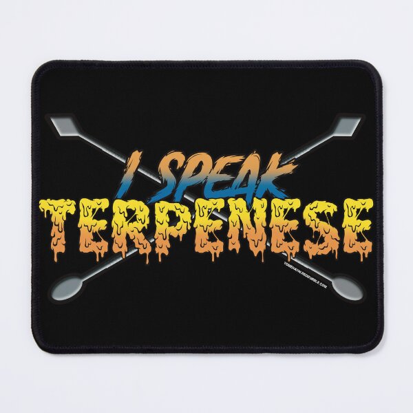 Item preview, I speak Terpenese Young Terps orange and blue Gradient Terpene Dab Art designed and sold by YomeHayin.
