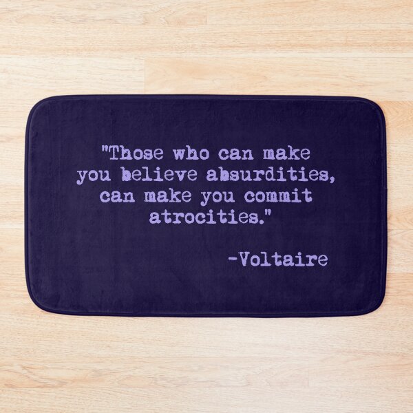 Item preview, Those who can make you believe absurdities... - Voltaire (lavender) designed and sold by Thelittlelord.