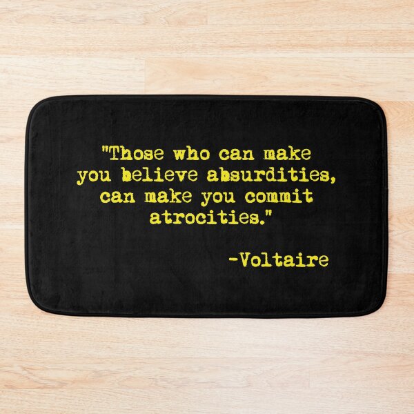 Item preview, Those who can make you believe absurdities... - Voltaire (yellow) designed and sold by Thelittlelord.