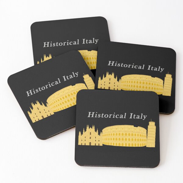 Item preview, Historical Italy, Milan Cathedral, Rome Colosseum, Leaning Tower of Pisa designed and sold by CreaVisArt.
