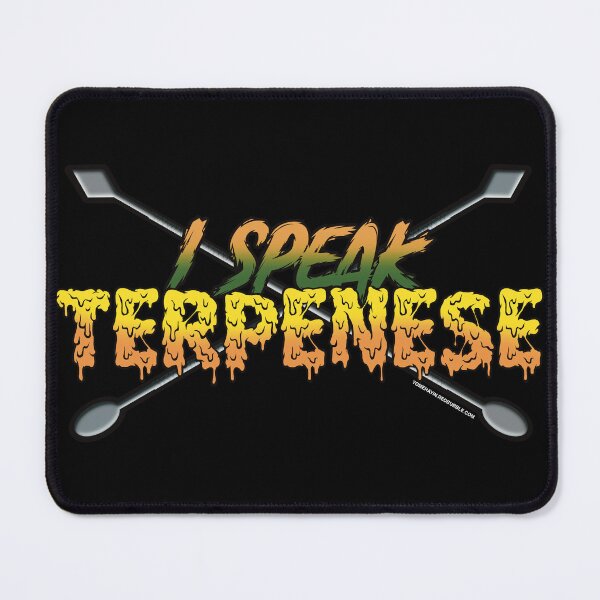 Item preview, I speak Terpenese Young Terps orange and green Gradient Terpene Dab Art designed and sold by YomeHayin.