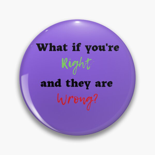 Item preview, What If You're Right And They're Wrong Text T-shirt design  designed and sold by KoopTroop ⭐⭐⭐⭐⭐.