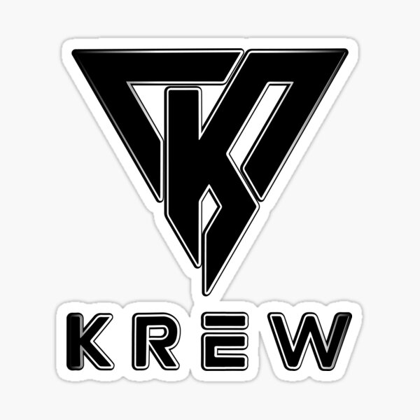 "Krew black itsfunneh funneh" Sticker by mintbubbleart | Redbubble