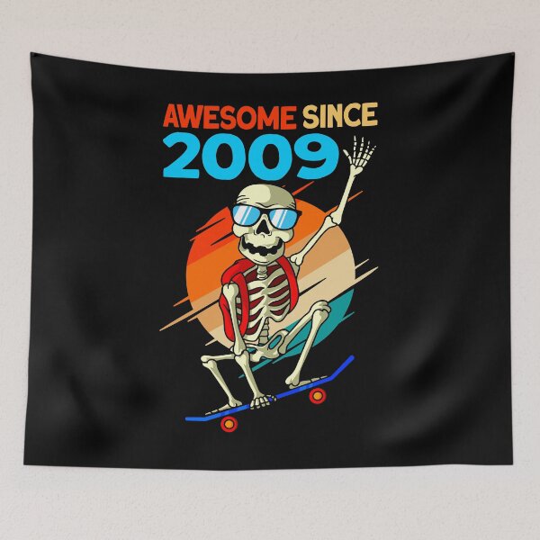 Item preview, Skateboard 13th Birthday Born In 2009 designed and sold by Ibu83.