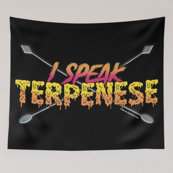 Item preview, I speak Terpenese Young Terps orange and pink Gradient Terpene Dab Art designed and sold by YomeHayin.