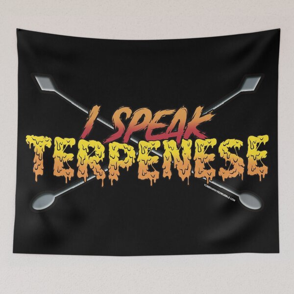 Item preview, I speak Terpenese Young Terps orange and red Gradient Terpene Dab Art designed and sold by YomeHayin.
