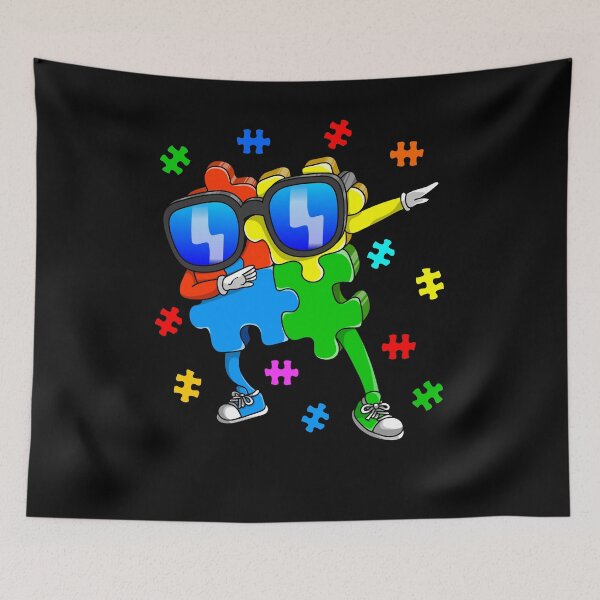 Item preview, Autism Awareness dabbing Puzzle Piece designed and sold by Ibu83.