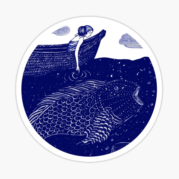 Die blau schimmernden Seelichter Sticker