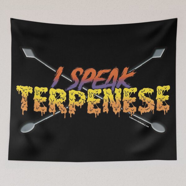 Item preview, I speak Terpenese Young Terps orange and purple Gradient Terpene Dab Art designed and sold by YomeHayin.