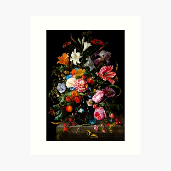Item preview, de Heem Mauritshuis Vase of Flowers painting designed and sold by TeeARTHY.