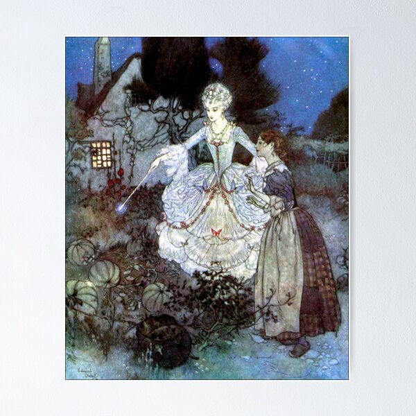 Item preview, Fairy Godmother - Cinderella, Edmund Dulac designed and sold by forgottenbeauty.