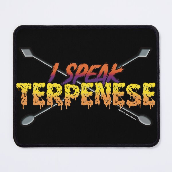 Item preview, I speak Terpenese Young Terps orange and purple Gradient Terpene Dab Art designed and sold by YomeHayin.
