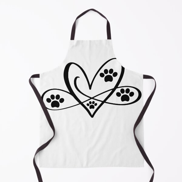Item preview, A paw heart infinity design. A dog infinity heart. designed and sold by Doggymadness.