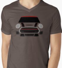 Red MINImalism Men's V-Neck T-Shirt