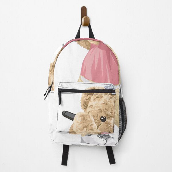 Item preview, Little golfer with cute teddy bear in golf swing designed and sold by GOZIF.