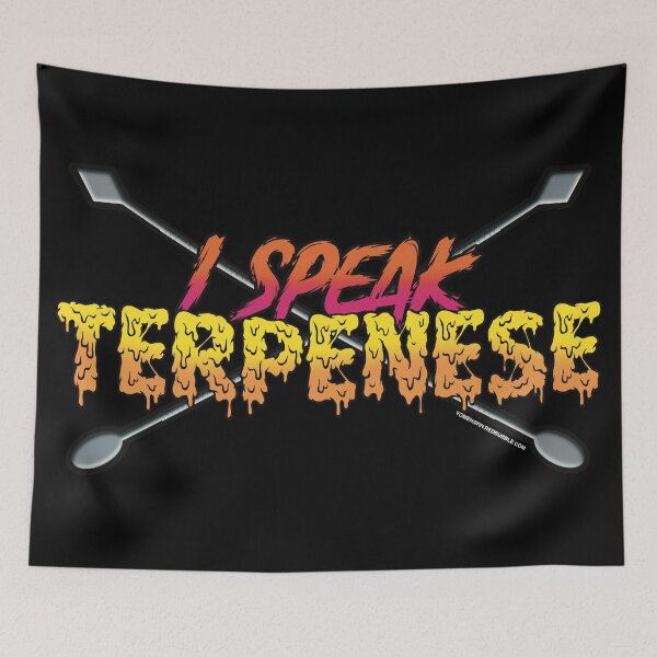 Item preview, I speak Terpenese Young Terps orange and pink Gradient Terpene Dab Art designed and sold by YomeHayin.
