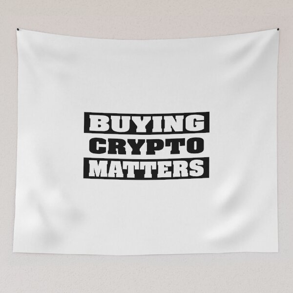 Item preview, Buying Crypto Matters Essential Sticker designed and sold by SW33TSP0T.