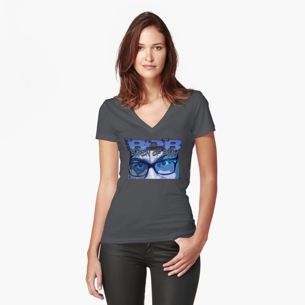 Item preview, Fitted V-Neck T-Shirt designed and sold by Cactusknax.